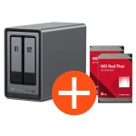 UGREEN NASync DXP2800 NAS System 2-Bay 8TB inkl. 2x WD WD40EFZZ NAS HDD – 4 TB