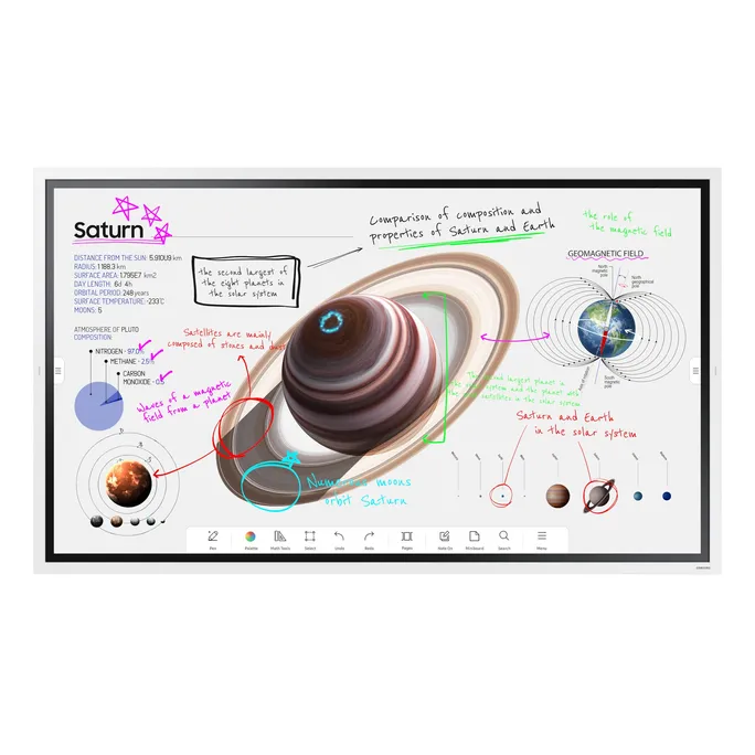 image-20751.webp Samsung Flip Pro WM65B 165cm (65″) 4K UHD digitales Flipchart Display HDMI/DP – Image 1