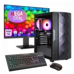 Hyrican GAMEMAX MegaDeal Diamond BK SET2695 7795 Ryzen 5 5500 16GB 1TB SSD RTX 5050 + MSI PRO MP2412 Monitor 60cm (24″)
