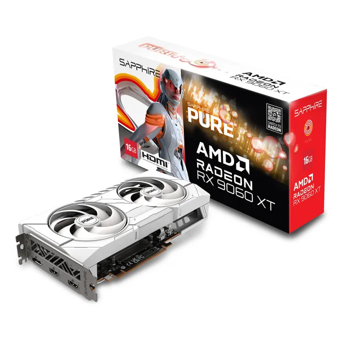 image-21876.webp SAPPHIRE Radeon™ PURE RX 9060 XT 16GB White Grafikkarte DP/HDMI – Image 1