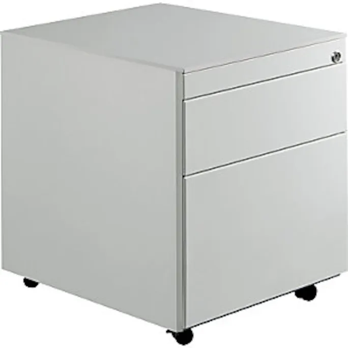 image-22674.webp Schubladencontainer mit Rollen, 570×600, 1 Schub, 1 Hängereg., lichtgrau – Image 1