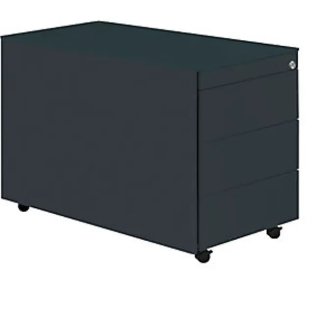 image-22727.webp Schüberollcontainer, 570x800mm, Stahlpl., 3 Schübe, anthrazit – Image 1