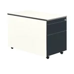 Schubladencontainer m.Rollen, 570×800, 1 Materials., 1 Hängereg, weiß/anthrazit