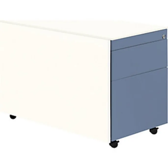image-22763.webp Schubladencontainer mit Rollen, 570×800, 1 Materials., 1 Hängereg., weiß/blau – Image 1
