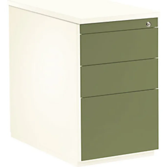 image-22873.webp Schubladencontainer,720x800mm, 2xMaterialschub, Hängeregistratur, weiß/grün – Image 1