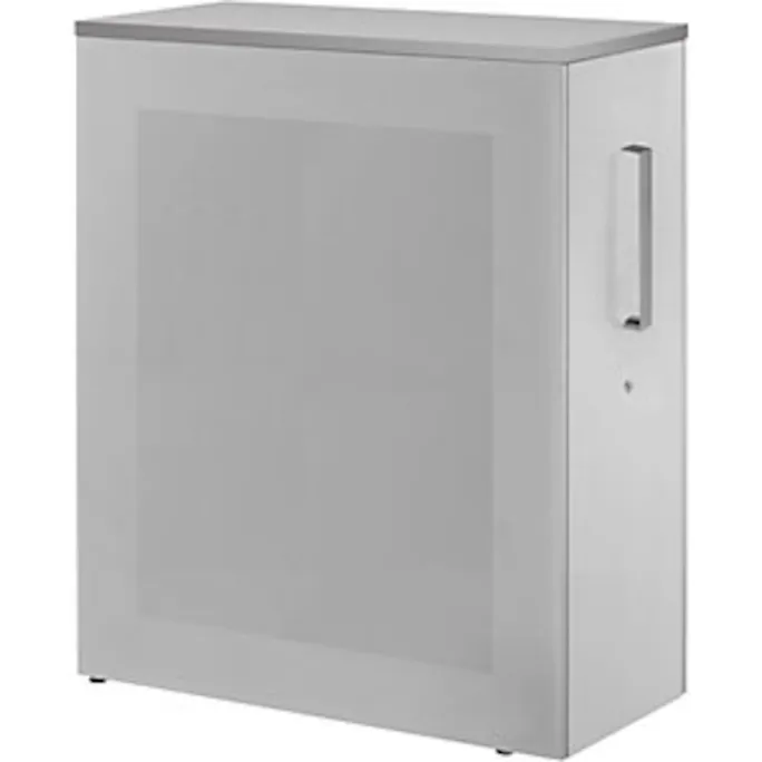 image-22902.webp Hochauszugschrank, Thekenelement rechts stehend, Höhe 1250 mm, lichtgrau – Image 1