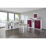 Hochauszugschrank, Thekenelement links stehend, Höhe 1250 mm, lichtgrau – Image 4