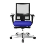Topstar Bürodrehstuhl SITNESS 60, atmungsaktive Rückenlehne, blau/schwarz – Image 2