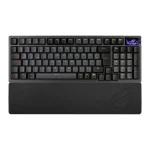 ASUS ROG Azoth 96 HE Kabellose Analoge Gaming Tastatur – Hot-Swap ROG HFX V2 Magnetic Switches, USB-C, 2.4Ghz, Bluetooth, 8000 Hz Abtastrate, OLED Touchscreen