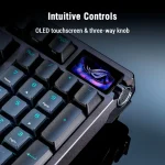 ASUS ROG Azoth 96 HE Kabellose Analoge Gaming Tastatur – Hot-Swap ROG HFX V2 Magnetic Switches, USB-C, 2.4Ghz, Bluetooth, 8000 Hz Abtastrate, OLED Touchscreen – Image 4
