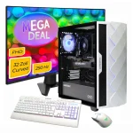 Hyrican GAMEMAX MegaDeal Diamond WT SET2703 7798 R7-5700X 16GB/1TB SSD RTX 5060 Win11 + MSI MAG 32C6X Curved Monitor 80cm (32″)