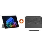 Microsoft Surface Pro Copilot+ PC 12″ Snapdragon® X Plus 16GB/256GB UFS PixelSense LCD Platinum Win11 ohne Netzteil inkl. MS Surface Pro Keyboard Platinum/Slate + Slim Pen