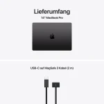 Apple MacBook Pro 14″ 2025 M5/16/512 GB 10C CPU 10C GPU Space Schwarz US BTO – Image 2