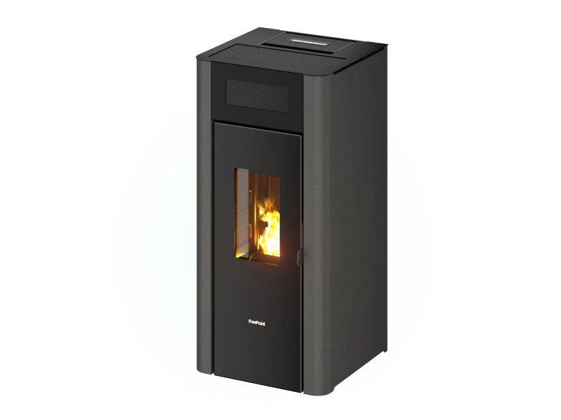 image-58.jpeg Freepoint Pelletofen Amaranto Stahl Anthrazit 8,5 kW mit Automatik – Image 1