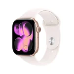 Apple Watch Series 11 GPS + Cellular 46mm Rose Gold Aluminium Gehäuse mit Sport Band (light blush) – M/L