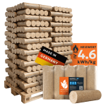 Heizfuxx Nestro XL Blue Holzbriketts Nadelholz 10kg x 96 Gebinde 960kg Palette