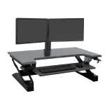 Ergotron WorkFit-TL Steh-Sitz Arbeitsplatz (schwarz)