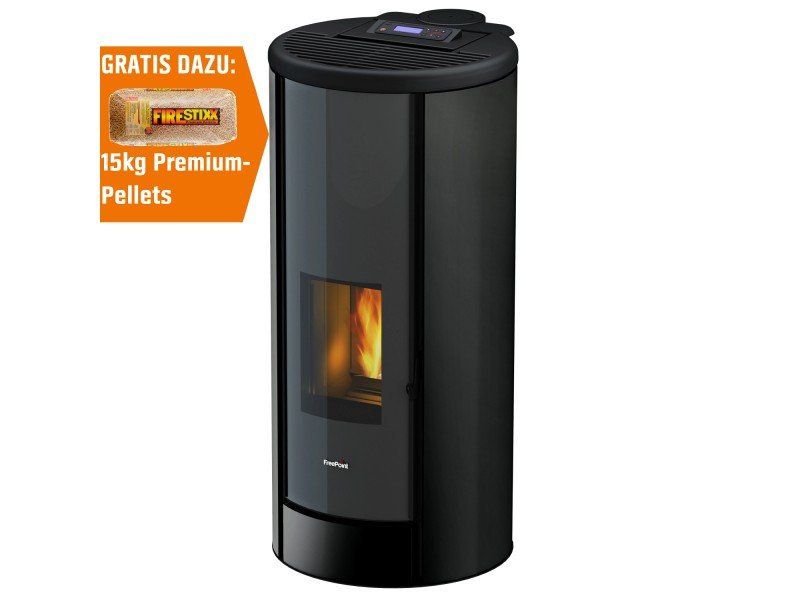 image-99.jpeg Freepoint Pelletofen Breeze Stahl Schwarz 9,1 kW mit Automatik – Image 1