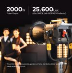 Knowled MG4K G-mount Bi-color COB light with paper box – Image 6