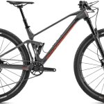 Mondraker F-Podium Carbon DC Gloss Nimbus Grey / Matte Carbon / Flame Red