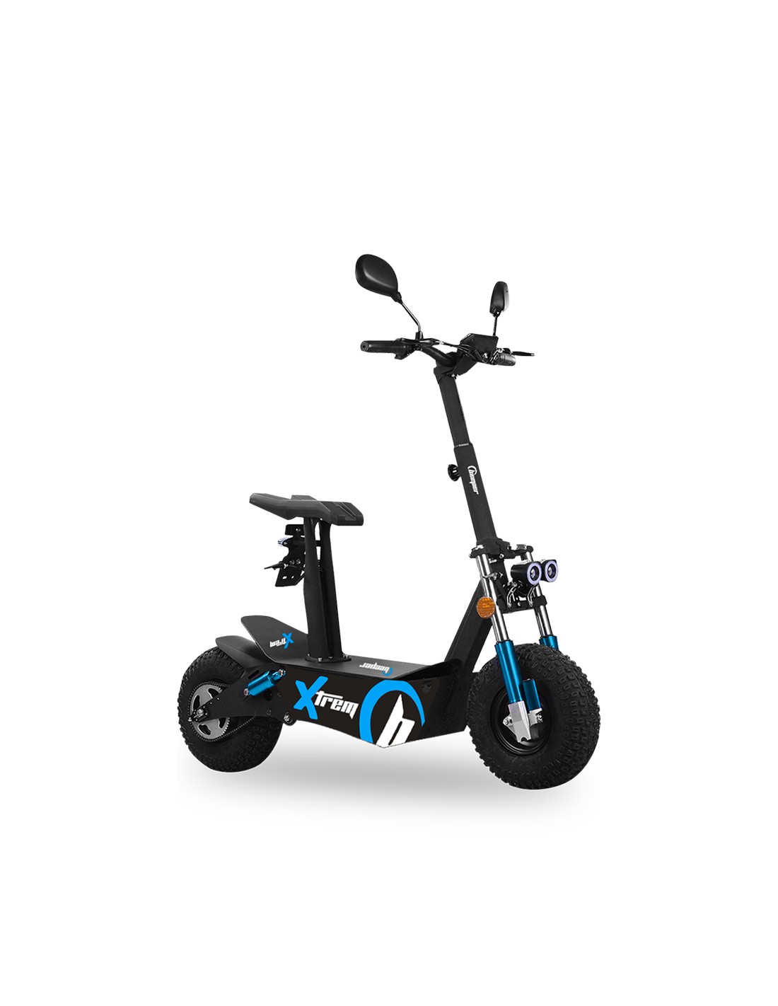 pneus-cross-3000-watts-20-ah-trottinette-cross-electrique-tout-terrain.jpg EEC-zugelassener Cross-E-Scooter, geländegängig, 4000 Watt, 20Ah – Image 1