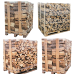Kaminholz 25 cm – 4 Paletten mit insgesamt 12 Ster – Hartholzmischung