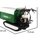 Raupendumper GreenBay EXPANDER 500 HONDA GP160 – ausziehbarer Kasten – Tragfähigkeit 500 kg