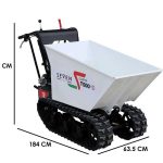 Raupendumper Seven Italy T500HD GX – Hydraulische Dumper Mulde – Tragfähigkeit 500 Kg