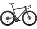 Specialized TARMAC SL8 S-Works DI2 SATIN CARBON / VIAVI CYNAN BLUE / VIAVI SILVER-BLUE PEARL FADE / GLOSS METALLIC WHITE SILVER