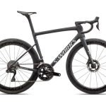 Specialized TARMAC SL8 S-Works DI2 SATIN CARBON / VIAVI CYNAN BLUE / VIAVI SILVER-BLUE PEARL FADE / GLOSS METALLIC WHITE SILVER