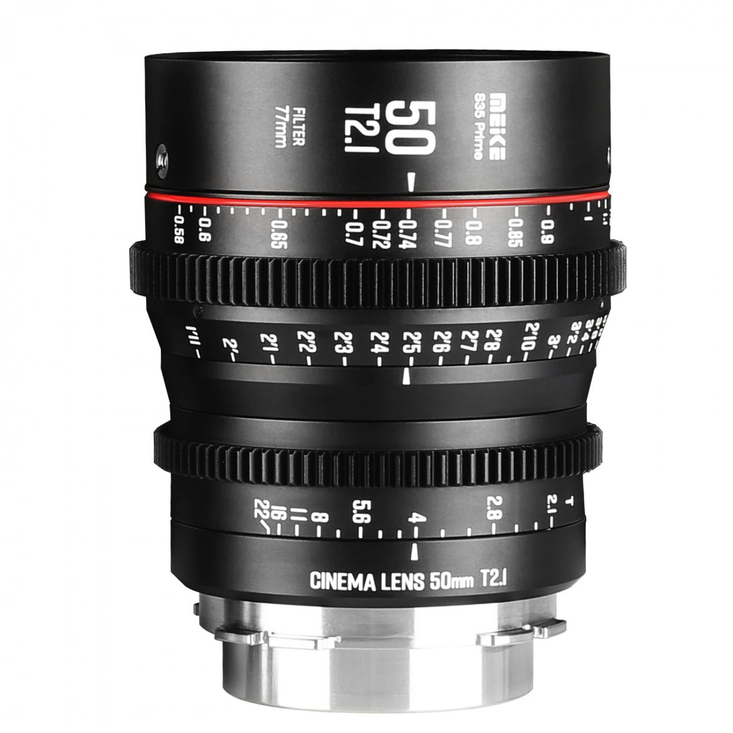 syntex-meike-s35-50mm-main-02.jpg Meike 50mm T2.1 S35 Prime Cine Lens PL – Image 1